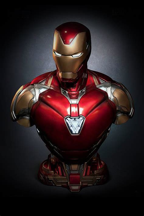 iron man mk  life size bust symbiote private collection