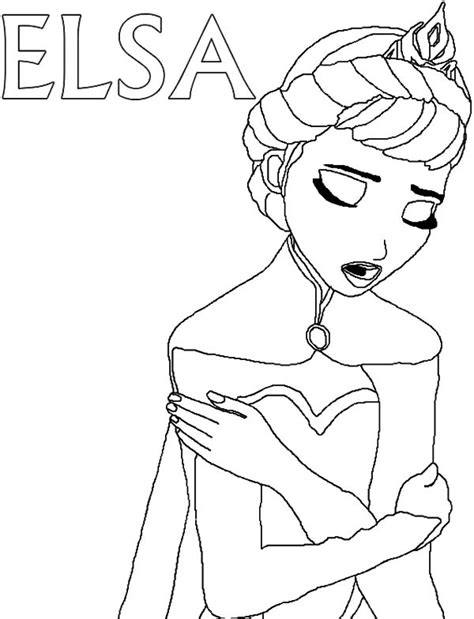 elsa coronation day coloring pages
