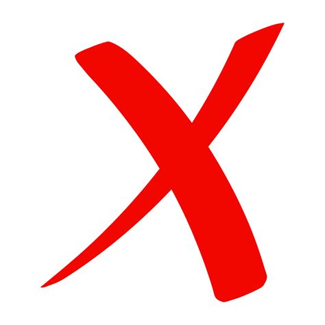 check mark icon red cross flat simbol  delete icon vector