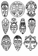 African Mask Masks Drawing Tribal Drawings Projects Mascaras Pattern Arte Máscaras Coloring Template Africa Pages Templates Africanas Africain Masque Dessin sketch template