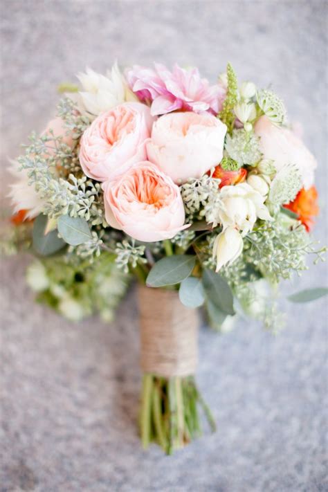 gorgeous garden rose wedding bouquets