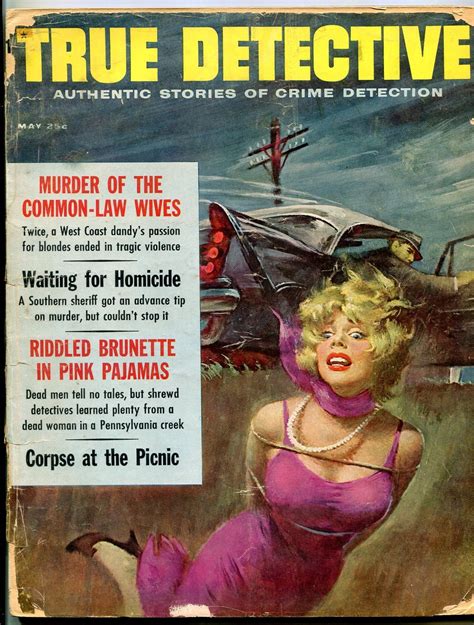 True Detective Magazine May 1962 Headlight Cover Corpse