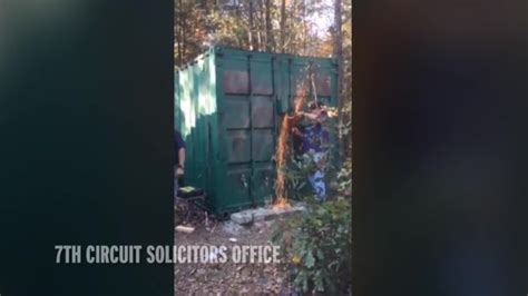 Chilling Moment Sex Slave Chained To Wall In Shipping Container By Arms