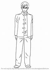 Sakamoto Desu Ga Draw Anime Step sketch template