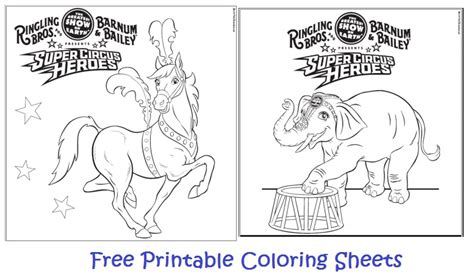 national circus day  printable coloring sheets