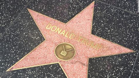donald trumps star  hollywood walk  fame vandalized cnnpolitics