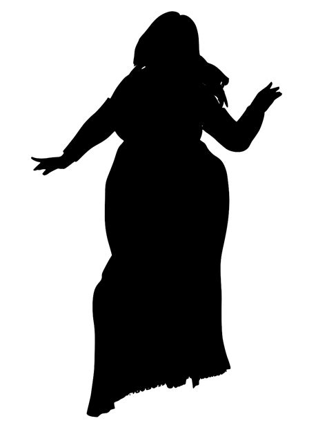 free curvy girls svg thick girl silhouette at getdrawings free