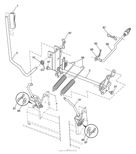 Husqvarna Yth 2448 T 96043000802 2006 03 Parts Diagram For Mower Lift