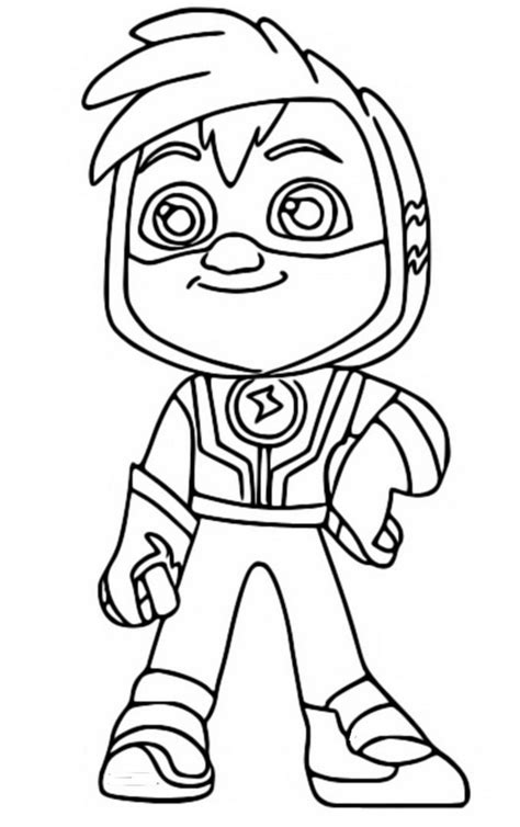 coloring page action pack watts