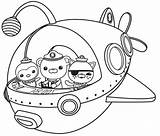 Coloring Barnacles Captain Pages Getcolorings Octonauts sketch template