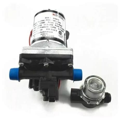shurflo   gpm rv water pump    revolution   strainer  sale  ebay