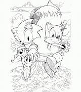 Sonic Coloring Pages Hedgehog Everfreecoloring Printable sketch template