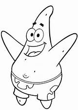 Coloring Patrick Star Clipart Pages Library Printable sketch template