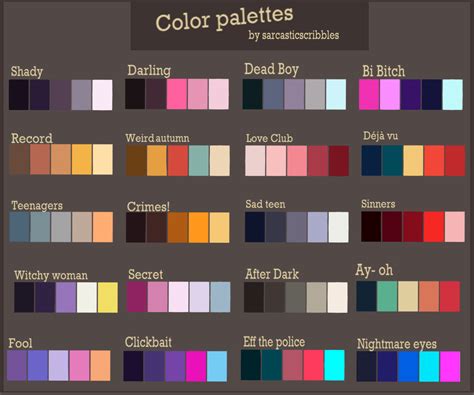 color palettes  put   color art school dropout