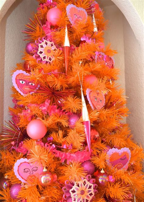 orange    pink  valentines day trees valentine tree colorful christmas tree