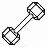 Dumbbell Coloring sketch template