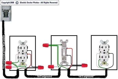 wire   diagram  source  switched receptacle  switch  hot