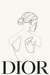 Dior Poster Wall Prints sketch template