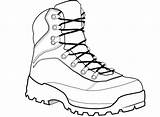 Hiking Boot Drawing Shoe Getdrawings sketch template