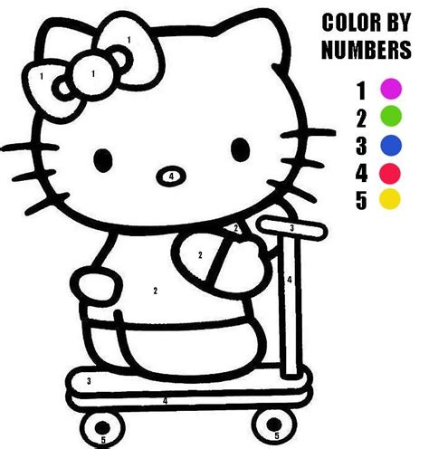 kitty color  numbers activity sheet   hope