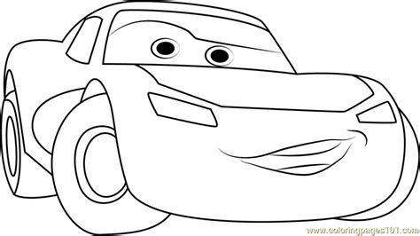 disney red cars lightning mcqueen printable coloring page  kids