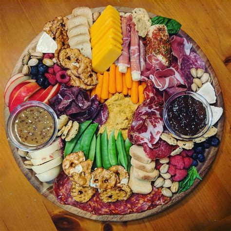 homemade meat  cheese tray food