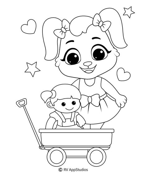 printable dolls coloring pages  kids  dolls coloring sheets
