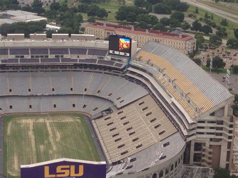 tiger stadium expansion aerial    video boards tested