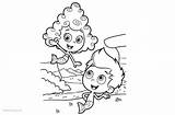 Coloring Bubble Gil Guppies Pages Deema Printable Kids sketch template