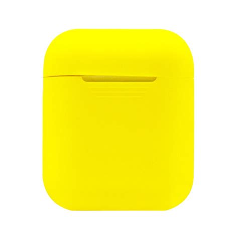 lovoski silicone shockproof case cover  apple airpods charging case yellow  mobile phone