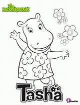 Backyardigans Tasha Coloring Pages Bubakids sketch template