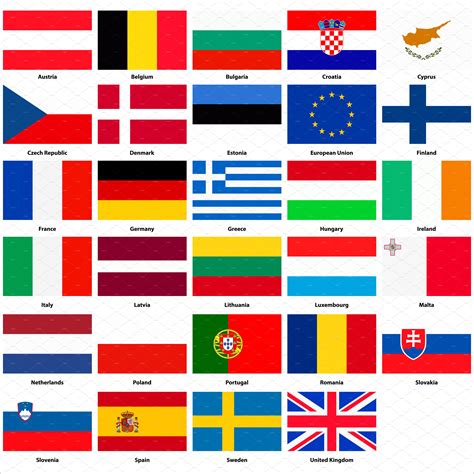 flags   european union icons creative market