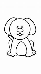 Dog Easy Drawing Draw Drawings Coloring Simple Clipart Step Dogs Pages Face Cartoon Getdrawings Line Grapes Puppy Transparent Pretty Kids sketch template