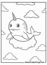 Narwhal Unicorn Iheartcraftythings sketch template