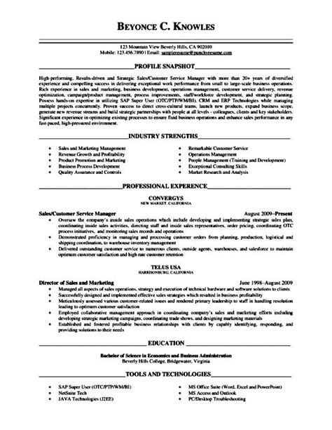 executive level resume samples  samples examples format