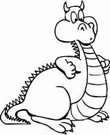 Dragon Coloring Pages Kids Colouring Stencil Printable Easy Sheets Big Dragons Clipart Cartoon Children Cute Elmo Designs Stencils Boys Animal sketch template