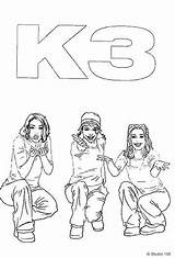 K3 Kleurplaten sketch template