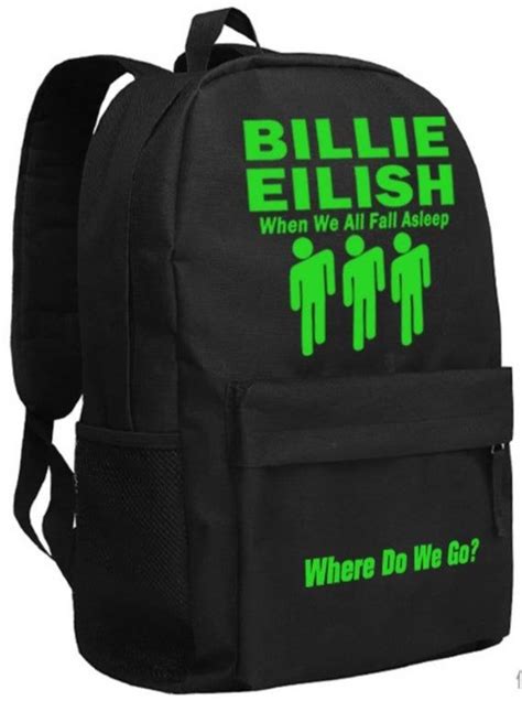 billie eilish inspired black backpack etsy billie eilish billie billie eilish merch