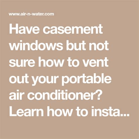 install portable air conditioner casement window  simple casement window air conditioner
