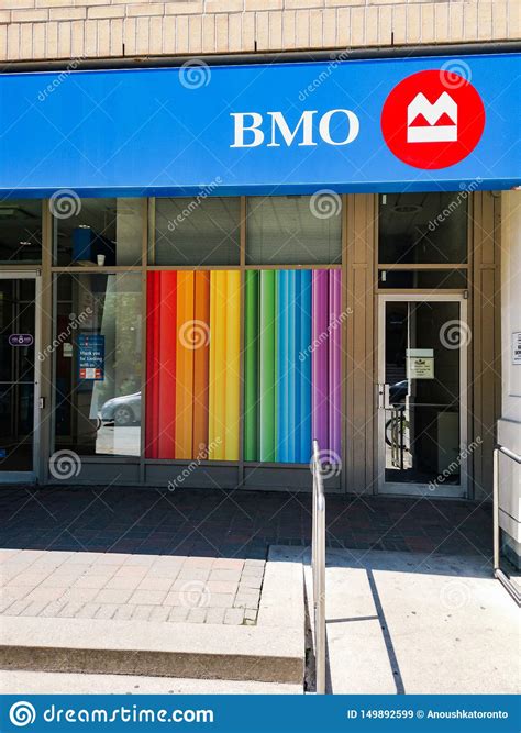 toronto city getting ready to pride parade on church street editorial
