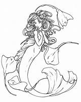 Sereia Iara Mermaid Sereias Sirenas Coloring Fairy Chibi Colorironline Dragonart Siterubix Ilovetodraw sketch template
