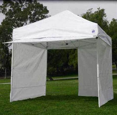 ez pop  canopy   shade commercial shelter fair tent     walls  weight bags