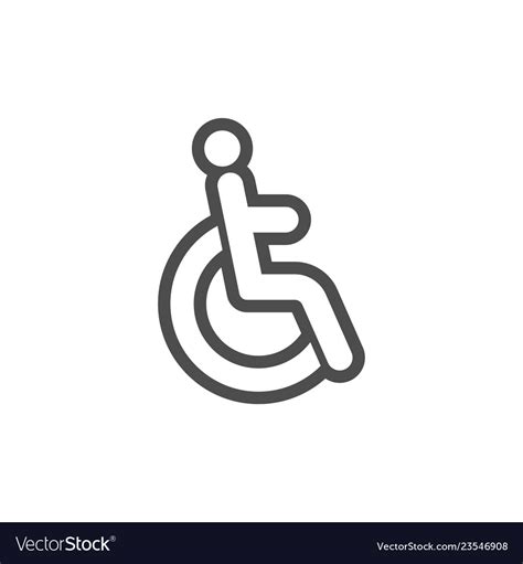disable icon graphic design template royalty  vector