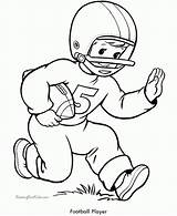 Coloring Sports Pages Printable Player Football Library Clipart Kid sketch template