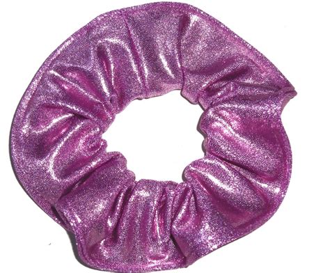 light purple metallic spandex hair scrunchie fabric