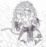 Goku Saiyan Dragonball Getcolorings Bender18 Coloringhome Colorings Enregistrée sketch template