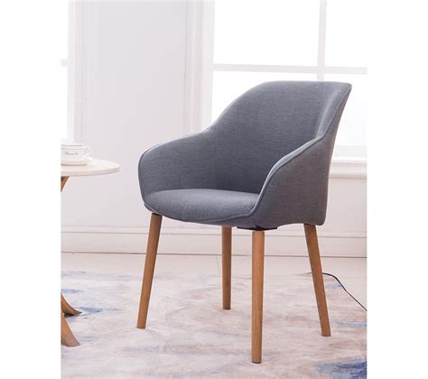 chaise fauteuil scandinave pieds chene massif dita gris chine chaise