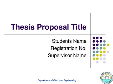 thesis proposal title powerpoint    id