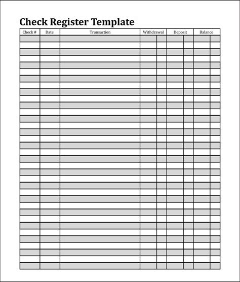 printablecheckregisterpdf printable check register check