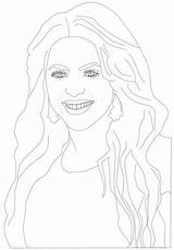 Shakira Coloriage Chanteuse La Coloriages Ws Coloring Credit Larger sketch template